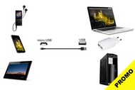 LKCM1 - CAVO USB 2.0 - MICRO USB "B" IN RAME PER RICARICA E SCAMBIO DATI SMARTPHONE E TABLET MT 1 COLORE NERO