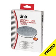 LKPC05 - CARICABATTERIA WIRELESS PER SMARTPHONE A RICARICA RAPIDA SUPERFICIE IN TELA POTENZA 10 WATT CON FUNZIONE DI SICUREZZA F.O.D.