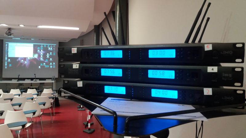 Primo piano di Radiomicrofoni